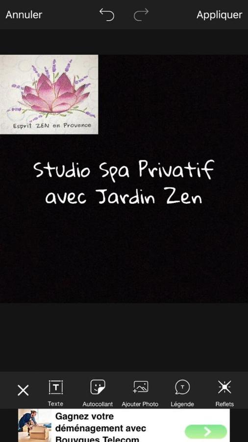 Esprit Zen En Provence Studio Spa Privatif Шеваль Блан Экстерьер фото